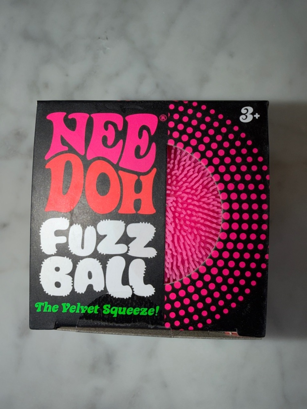 NWT Nee Doh Fuzz Ball Sensory Toy - Hot Pink